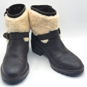 Coach Gabriella Boot Natural Leather/Shearling Gabriella Size 7.5M. #1218‎